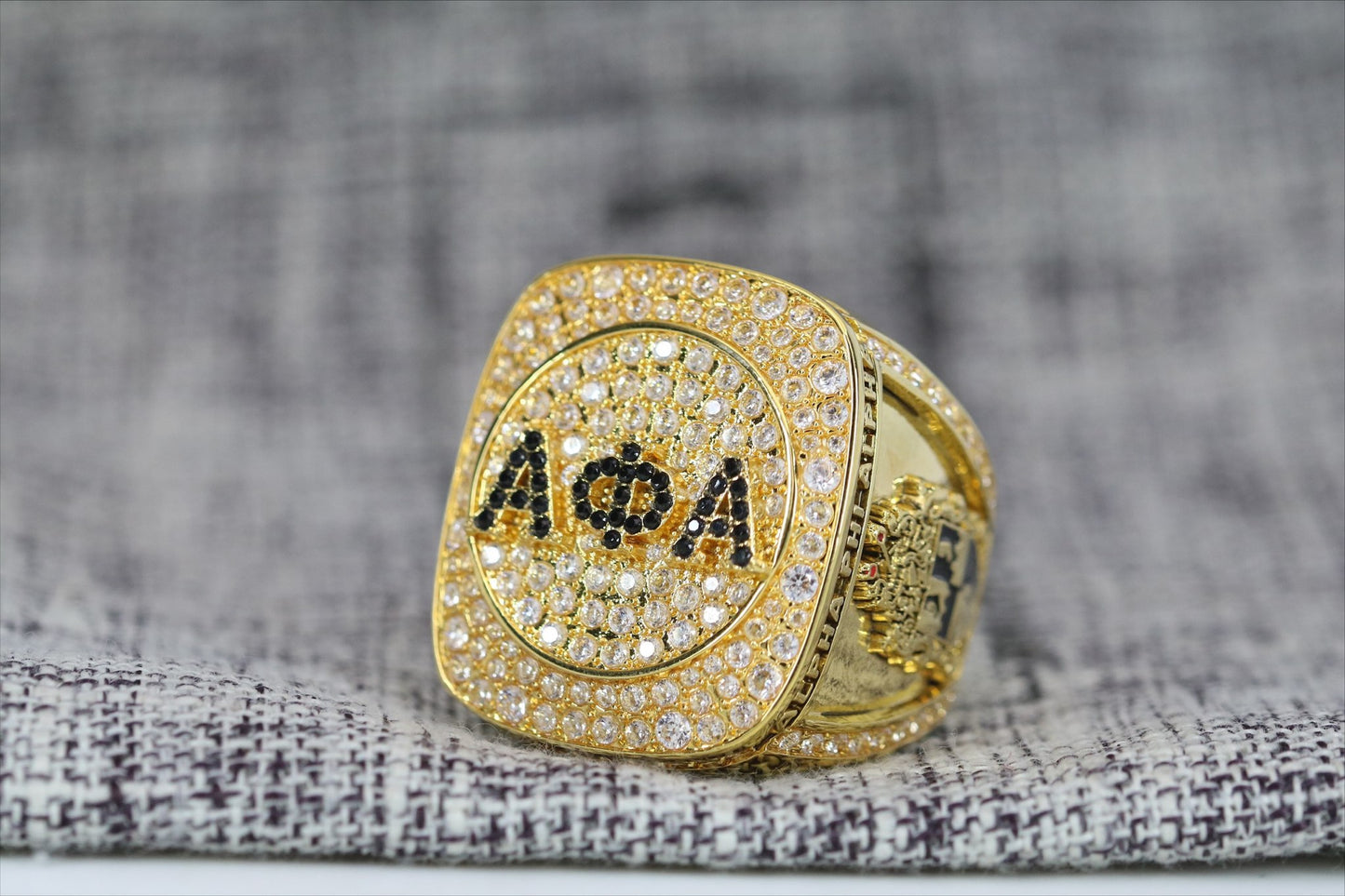 Alpha Phi Alpha Fraternity Ring (ΑΦΑ) - SPECIAL EDITION Shine Series, Gold