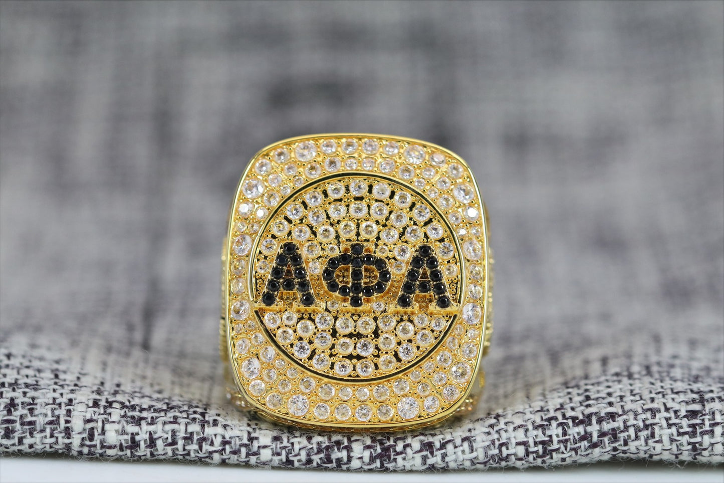 Alpha Phi Alpha Fraternity Ring (ΑΦΑ) - SPECIAL EDITION Shine Series, Gold
