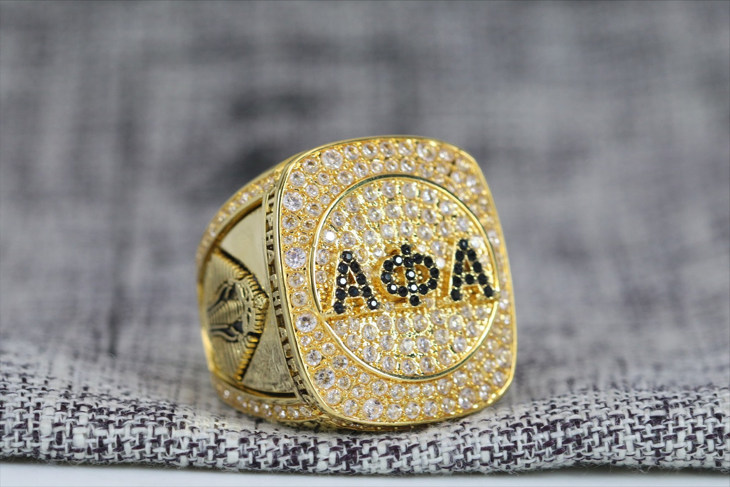 Alpha Phi Alpha Fraternity Ring (ΑΦΑ) - SPECIAL EDITION Shine Series, Gold
