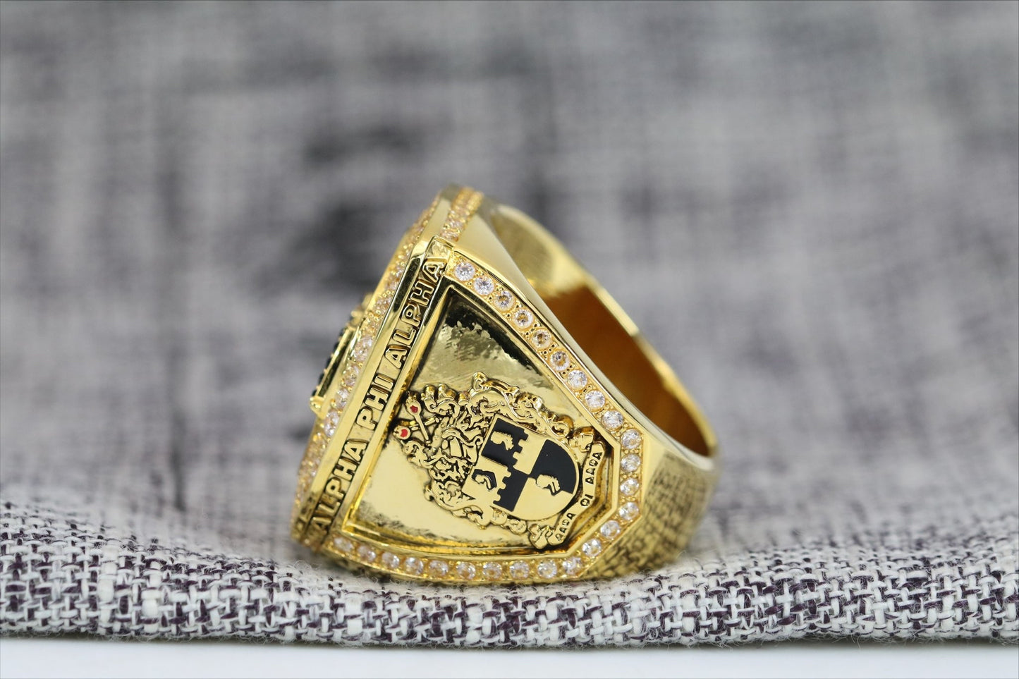 Alpha Phi Alpha Fraternity Ring (ΑΦΑ) - SPECIAL EDITION Shine Series, Gold