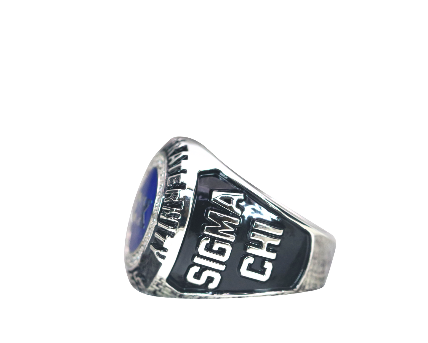 Sigma Chi Fraternity Ring (ΣΧ) - Classic Man Series, Silver - fratrings