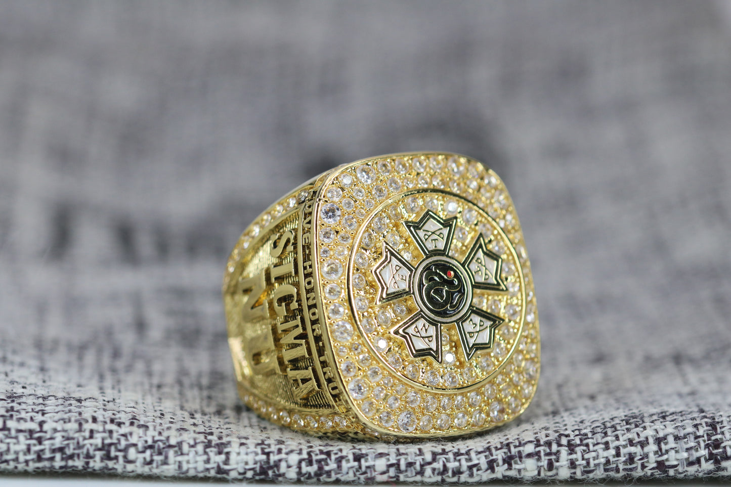Sigma Nu Fraternity Ring (ΣΝ) - SPECIAL EDITION Shine Series, Gold