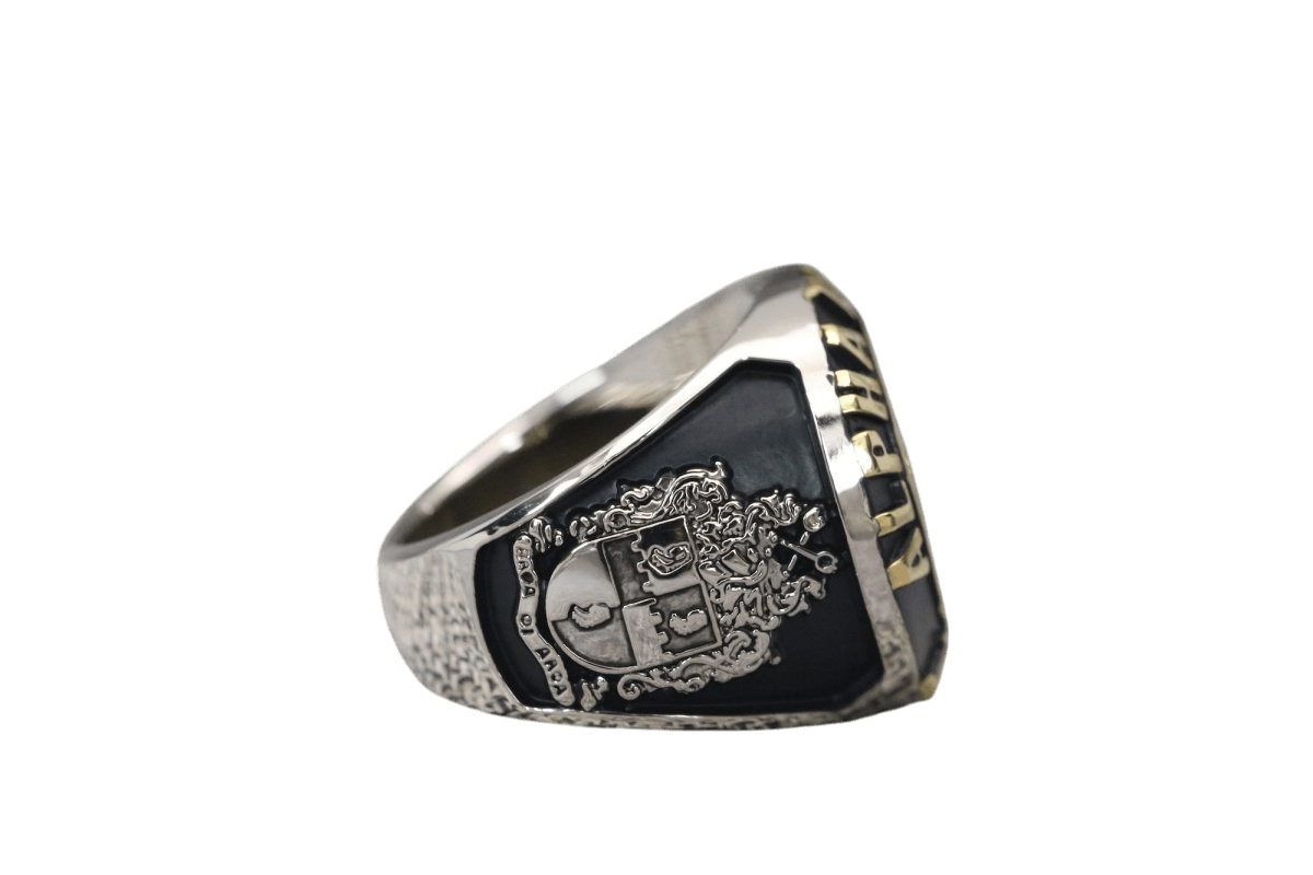 Alpha Phi Alpha Fraternity Ring (ΑΦΑ) - Classic Man Series, Dual Finish - fratrings