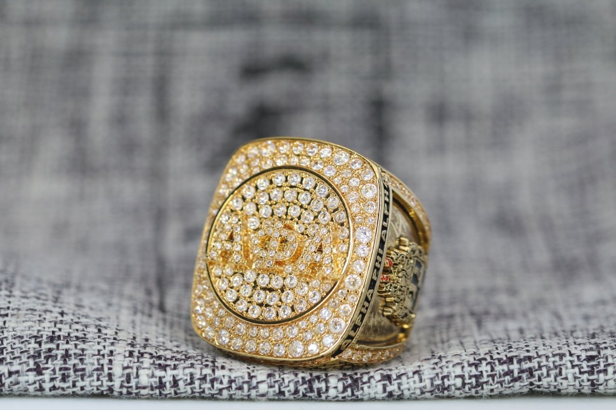 Alpha Phi Alpha Fraternity Ring (ΑΦΑ) - Shine Series, Gold - fratrings