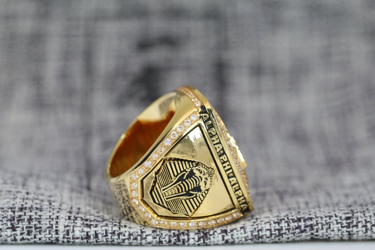 Alpha Phi Alpha Fraternity Ring (ΑΦΑ) - Shine Series, Gold - fratrings