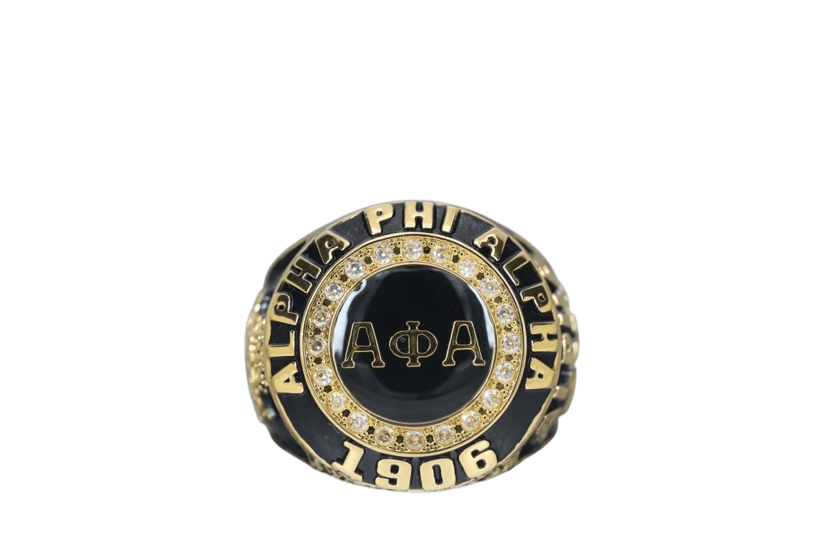 Alpha Phi Alpha Fraternity Ring (ΑΦΑ) - SPECIAL EDITION Classic Man Series, Gold - fratrings