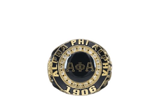 Alpha Phi Alpha Fraternity Ring (ΑΦΑ) - SPECIAL EDITION Classic Man Series, Gold - fratrings