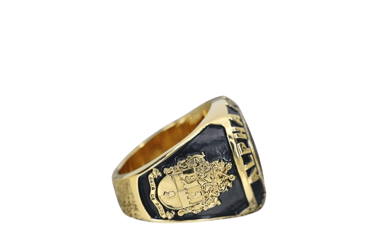 Alpha Phi Alpha Fraternity Ring (ΑΦΑ) - SPECIAL EDITION Classic Man Series, Gold - fratrings