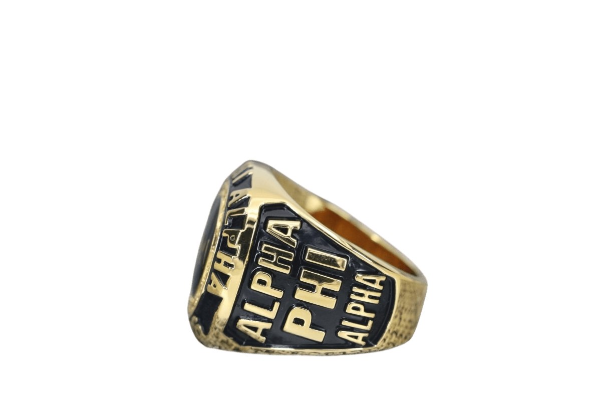 Alpha Phi Alpha Fraternity Ring (ΑΦΑ) - SPECIAL EDITION Classic Man Series, Gold - fratrings