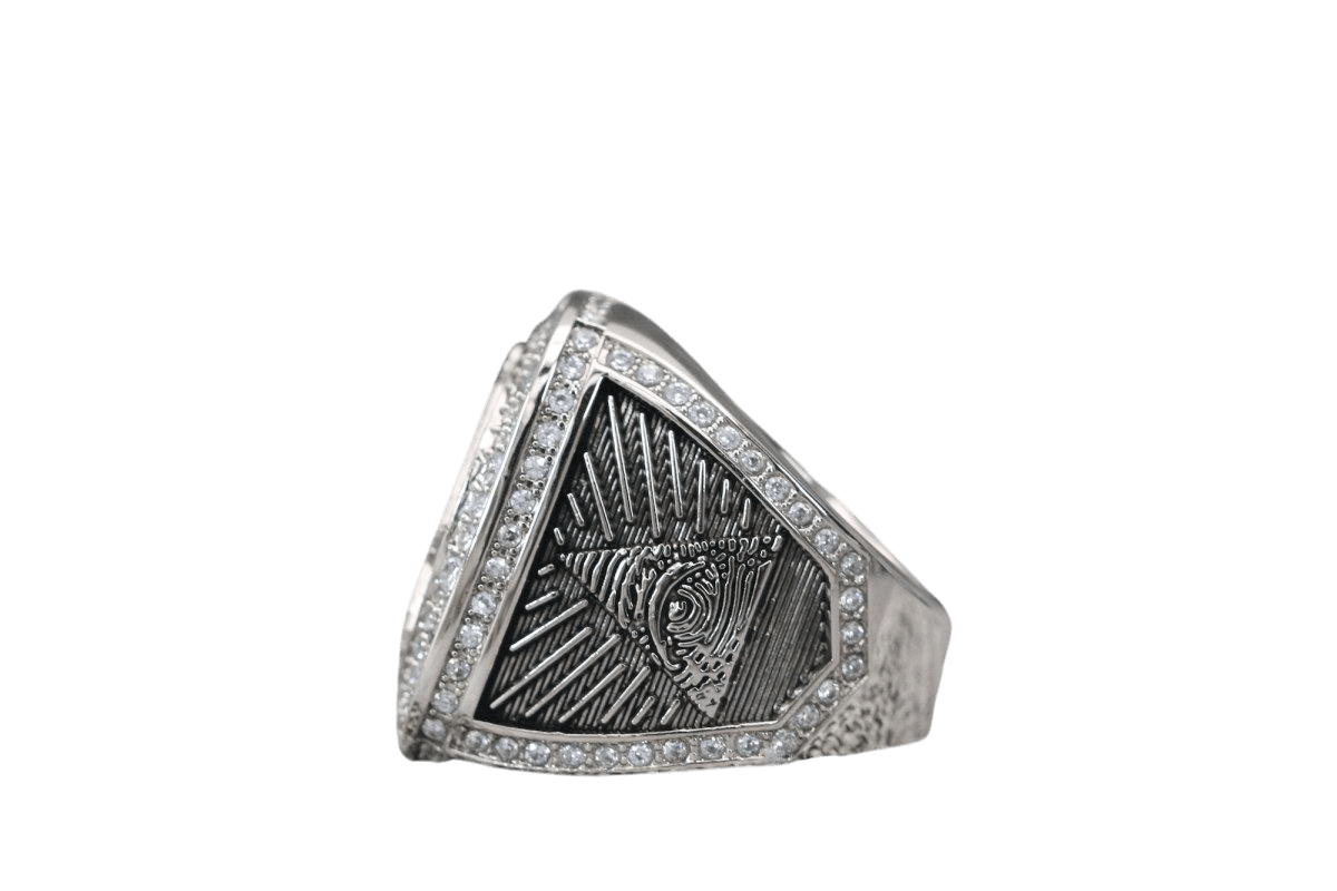 Ancient Free And Accepted Masons Ring (Eye Of The Providence) - Shine Series, Silver - fratrings