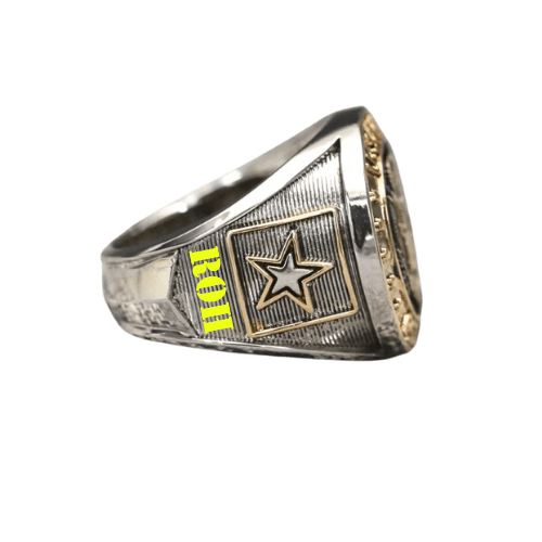 Eagle Valor Military Ring for U.S. Army Members (RING OF HONOR EDITION) - fratrings