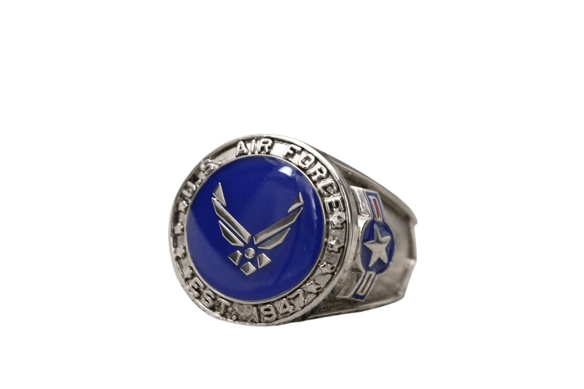 Falcon Valor Military Ring for U.S. Air Force Members - fratrings