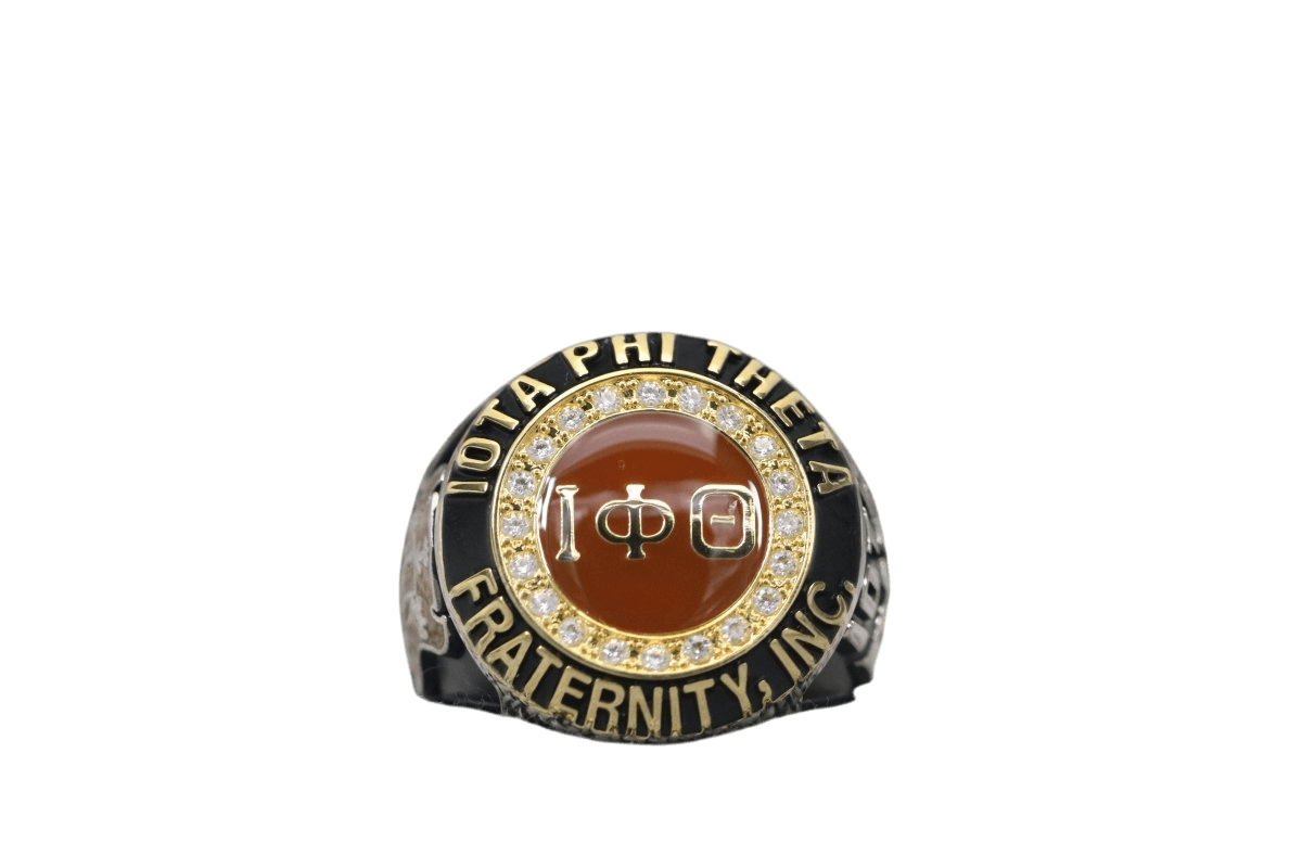 Iota Phi Theta Fraternity Ring (ΙΦΘ) - Classic Man Series, Dual Finish - fratrings