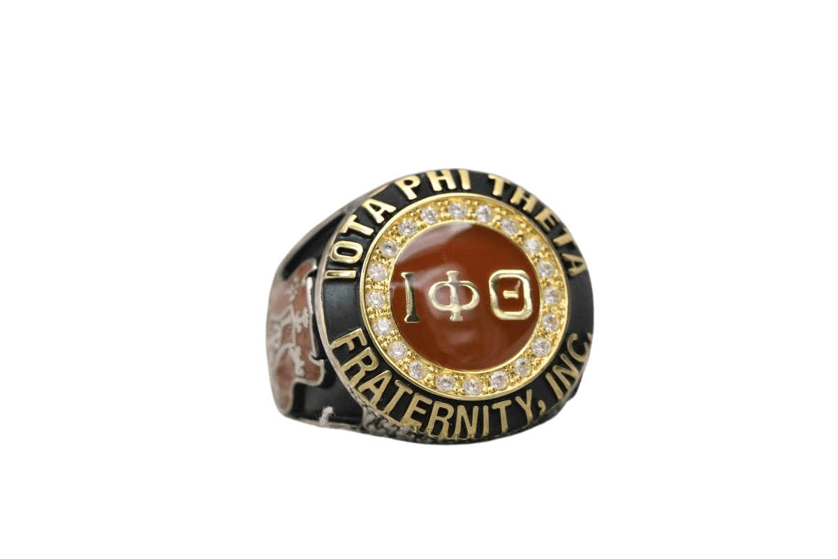 Iota Phi Theta Fraternity Ring (ΙΦΘ) - Classic Man Series, Dual Finish - fratrings