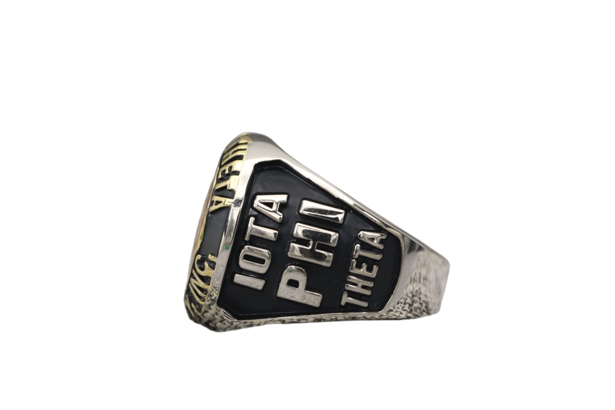Iota Phi Theta Fraternity Ring (ΙΦΘ) - Classic Man Series, Dual Finish - fratrings