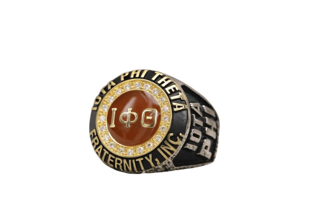 Iota Phi Theta Fraternity Ring (ΙΦΘ) - Classic Man Series, Dual Finish - fratrings
