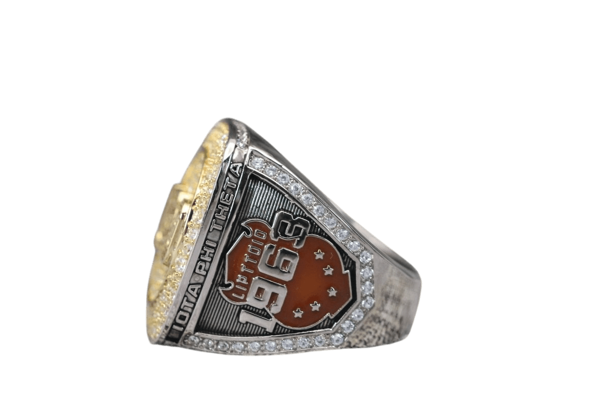 Iota Phi Theta Fraternity Ring (ΙΦΘ) - Shine Series, Dual Finish - fratrings