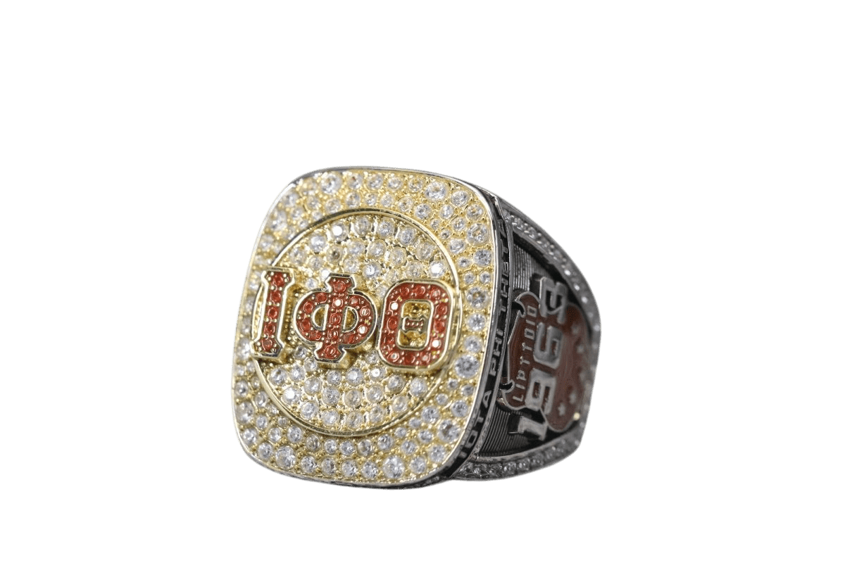 Iota Phi Theta Fraternity Ring (ΙΦΘ) - Shine Series, Dual Finish - fratrings