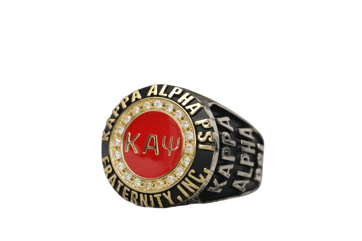 Kappa Alpha Psi Fraternity Ring (ΚΑΨ) - Classic Man Series, Dual Finish - fratrings