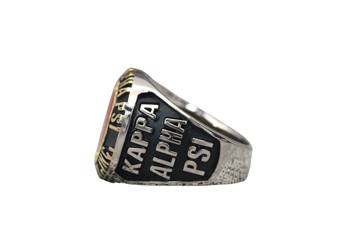 Kappa Alpha Psi Fraternity Ring (ΚΑΨ) - Classic Man Series, Dual Finish - fratrings