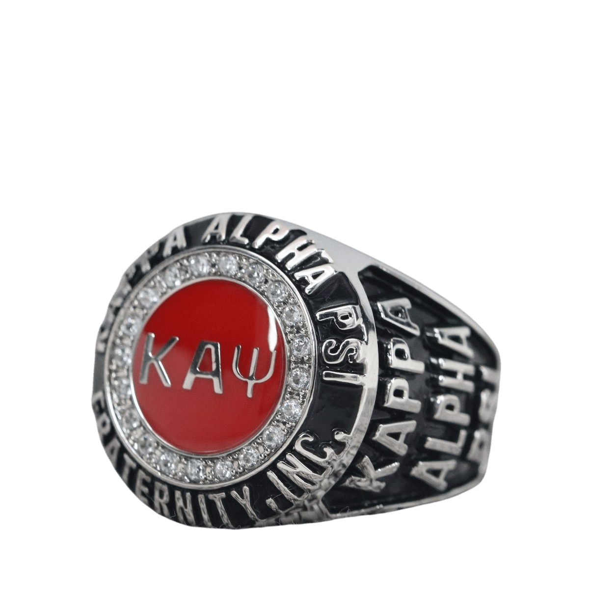 Kappa Alpha Psi Fraternity Ring (ΚΑΨ) - Classic Man Series, Silver - fratrings