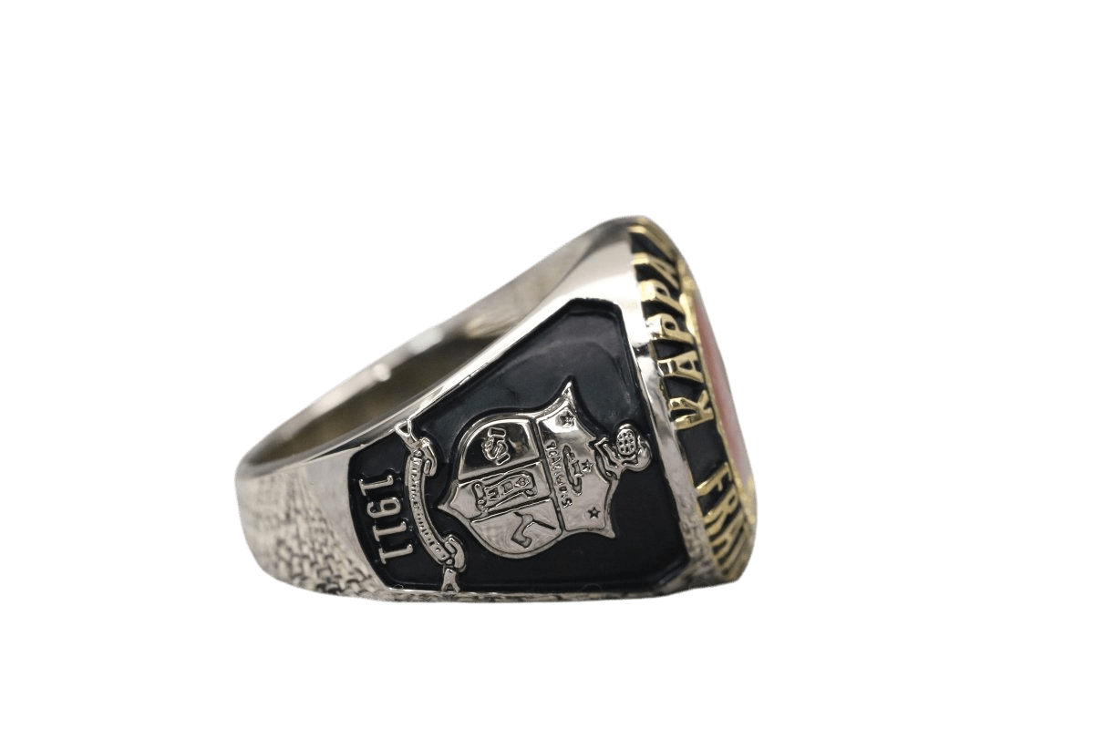 Kappa Alpha Psi Fraternity Ring (ΚΑΨ) - Classic Man Series SPECIAL EDITION Pontiac Alumni Chapter, Dual Finish - fratrings