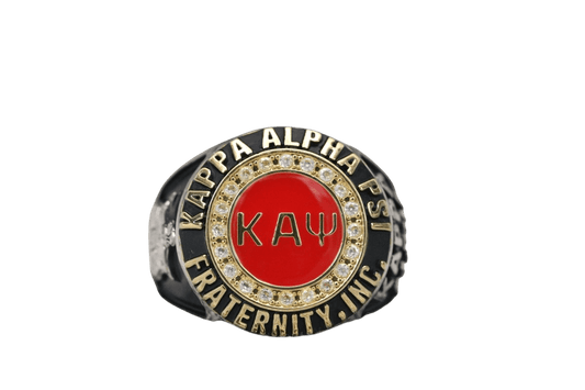 Kappa Alpha Psi Fraternity Ring (ΚΑΨ) - Classic Man Series SPECIAL EDITION Pontiac Alumni Chapter, Dual Finish - fratrings