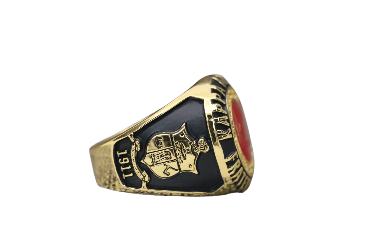 Kappa Alpha Psi Fraternity Ring (ΚΑΨ) - Classic Man Series SPECIAL EDITION Pontiac Alumni Chapter, Gold - fratrings