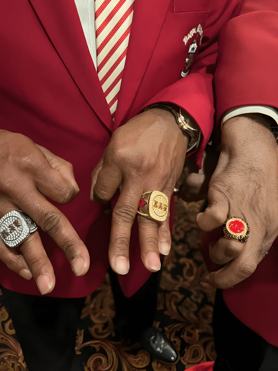 Kappa Alpha Psi Fraternity Ring (ΚΑΨ) - Shine Series, Dark - fratrings