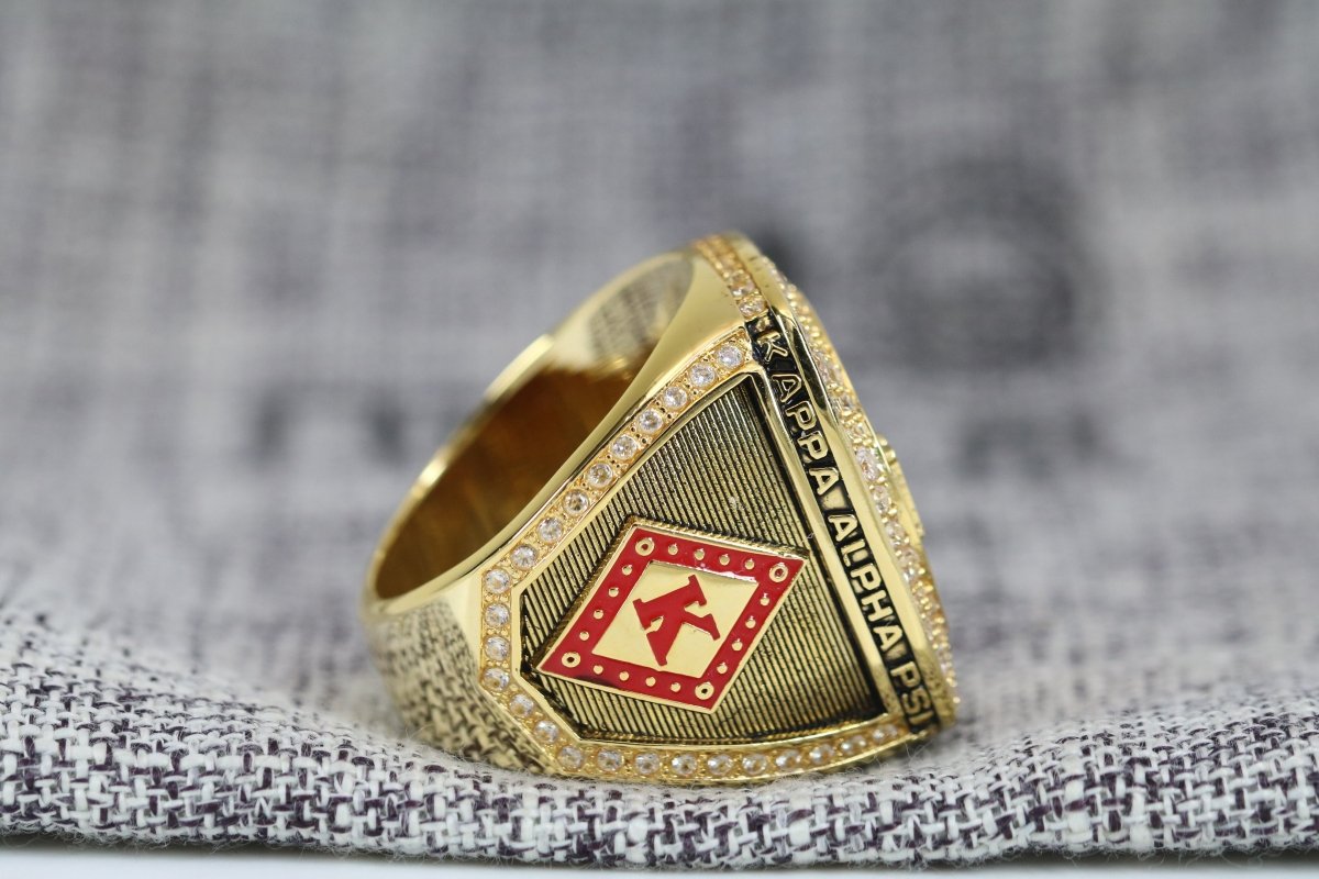 Kappa Alpha Psi Fraternity Ring (ΚΑΨ) - Shine Series, Gold - fratrings