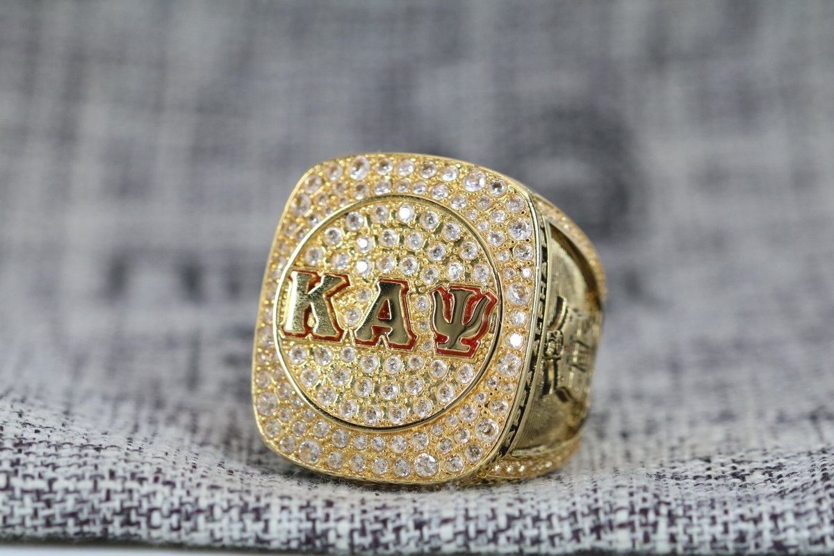 Kappa Alpha Psi Fraternity Ring (ΚΑΨ) - Shine Series, Gold - fratrings