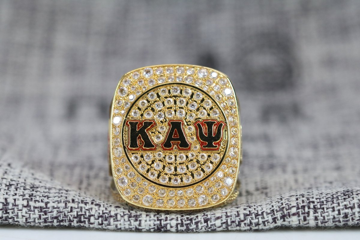 Kappa Alpha Psi Fraternity Ring (ΚΑΨ) - Shine Series, Gold - fratrings