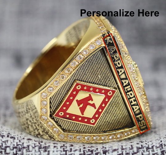 Kappa Alpha Psi Fraternity Ring (ΚΑΨ) - Shine Series, Gold - fratrings
