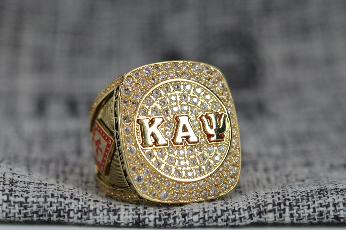 Kappa Alpha Psi Fraternity Ring (ΚΑΨ) - Shine Series, Gold - fratrings