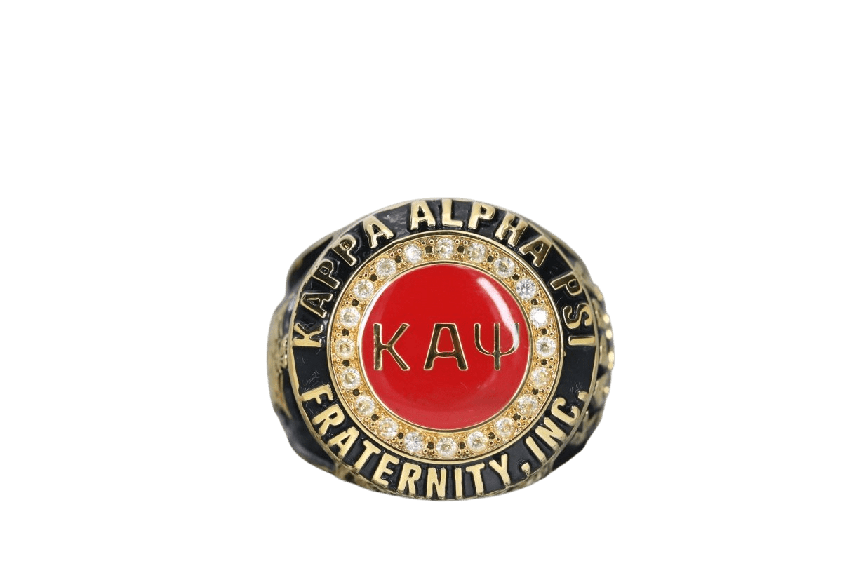 Kappa Alpha Psi Fraternity Ring (ΚΑΨ) - SPECIAL EDITION Classic Man Series, Gold - fratrings