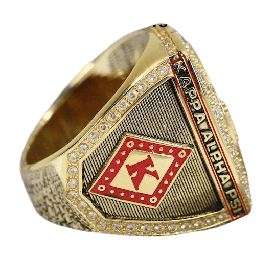 Kappa Alpha Psi Fraternity Ring (ΚΑΨ) - SPECIAL EDITION Shine Series, Gold - fratrings