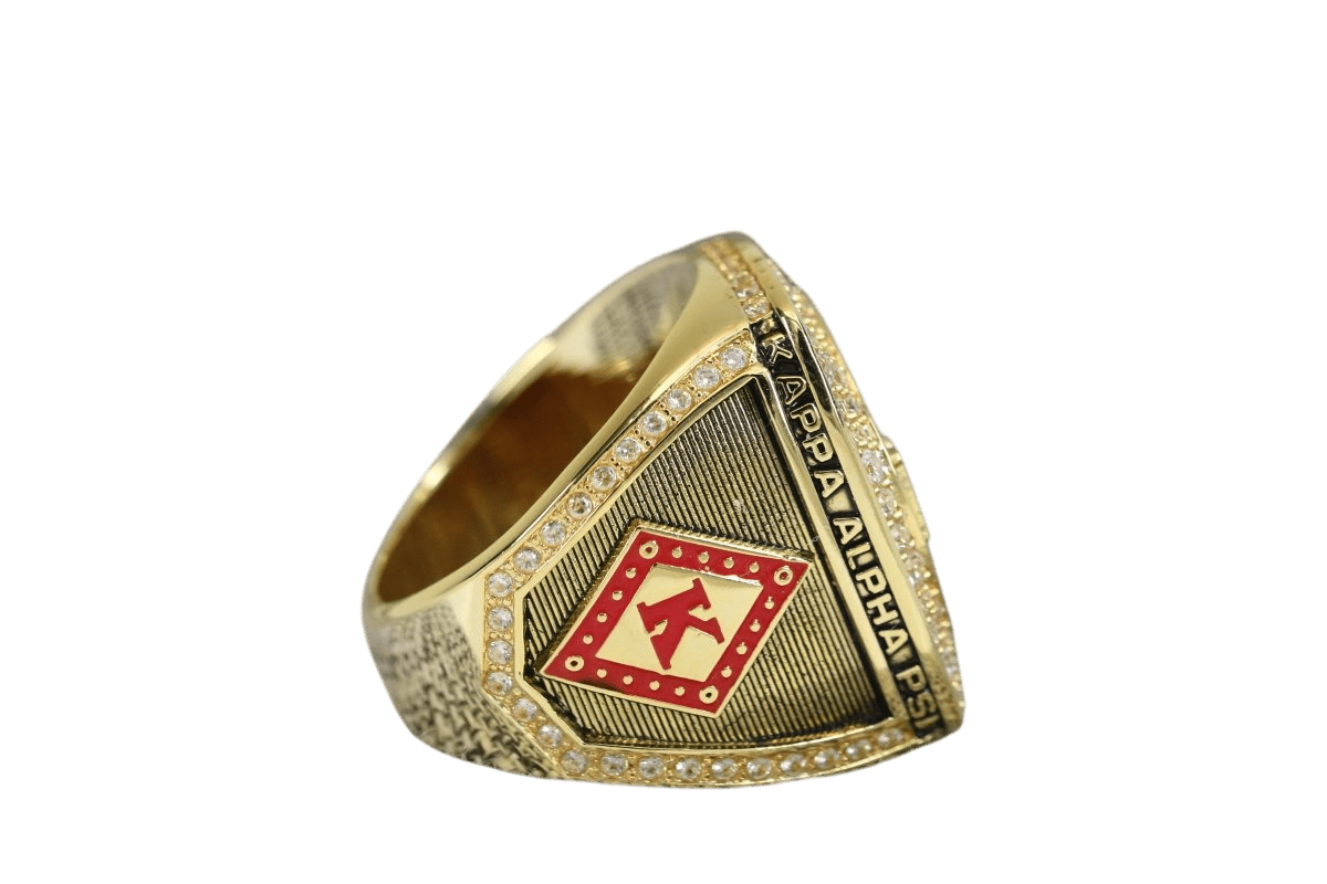 Kappa Alpha Psi Fraternity Ring (ΚΑΨ) - SPECIAL EDITION Shine Series, Gold - fratrings