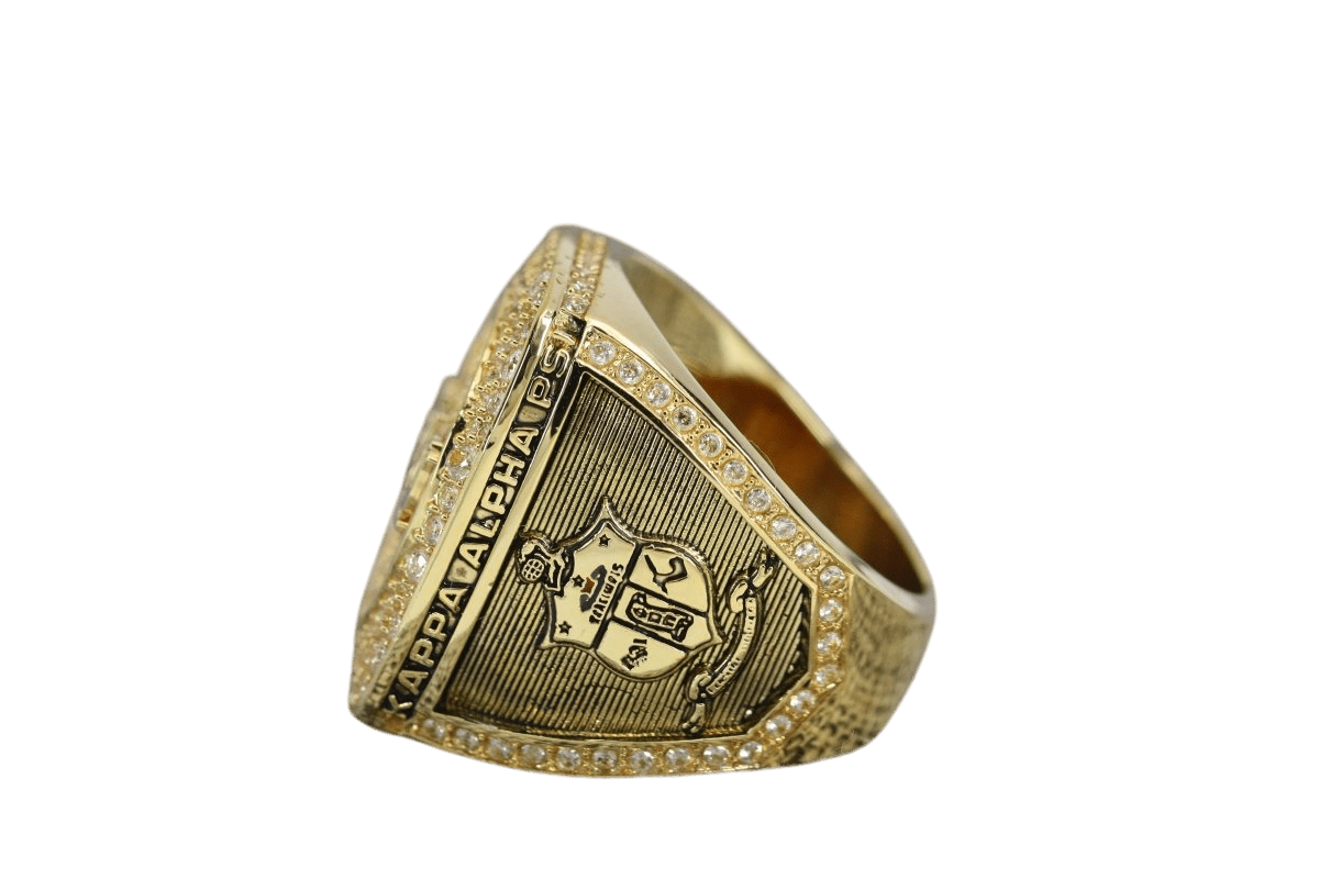 Kappa Alpha Psi Fraternity Ring (ΚΑΨ) - SPECIAL EDITION Shine Series, Gold - fratrings