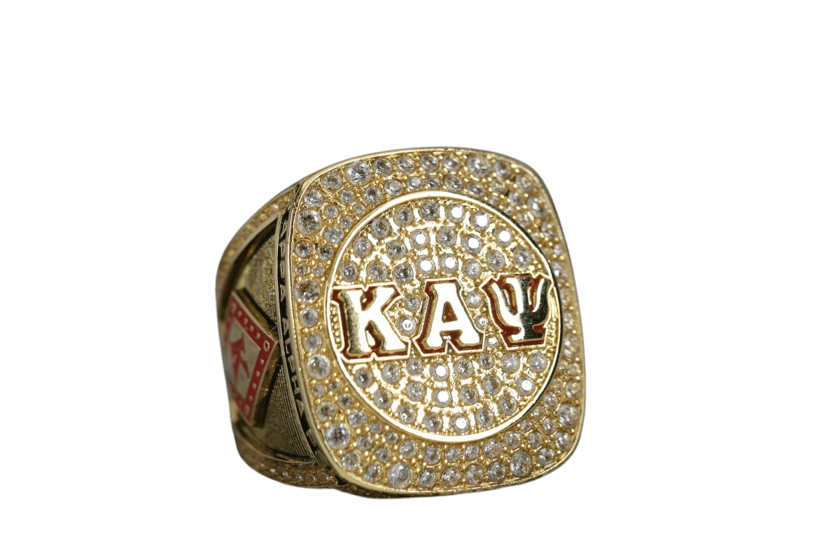 Kappa Alpha Psi Fraternity Ring (ΚΑΨ) - SPECIAL EDITION Shine Series, Gold - fratrings