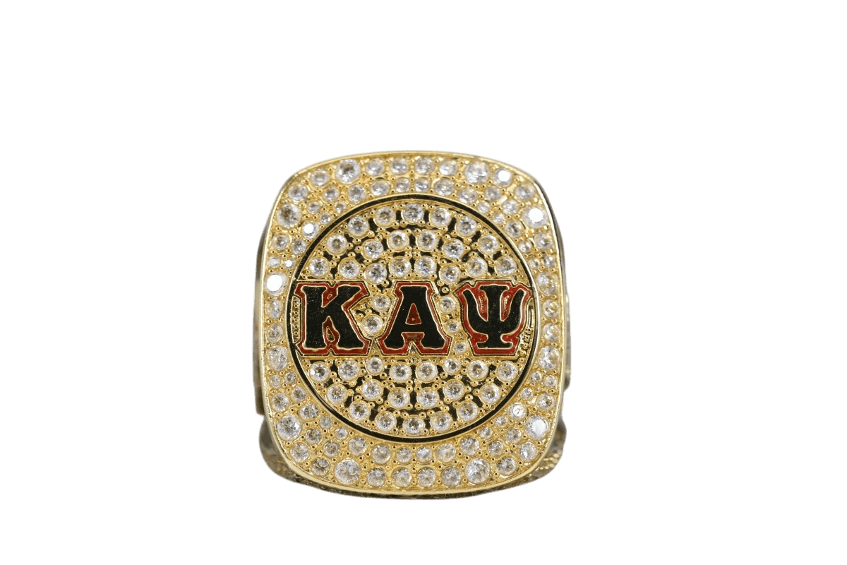 Kappa Alpha Psi Fraternity Ring (ΚΑΨ) - SPECIAL EDITION Shine Series, Gold - fratrings