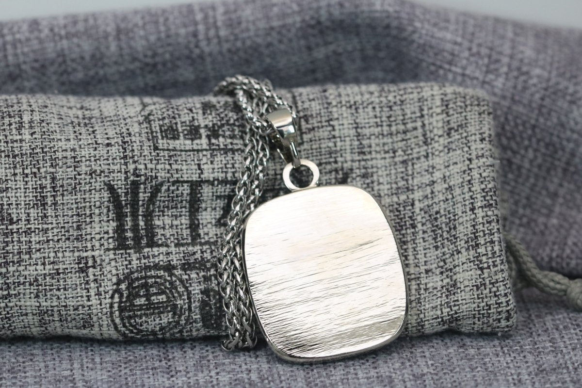 Kappa Alpha Psi Pendant Necklace (ΚΑΨ) - Big Boy Series, Silver - fratrings