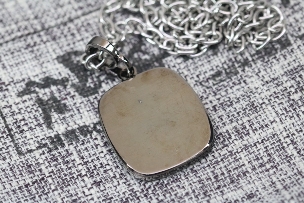 Kappa Alpha Psi Pendant Necklace (ΚΑΨ) - Shine Series, Black Nickel - fratrings