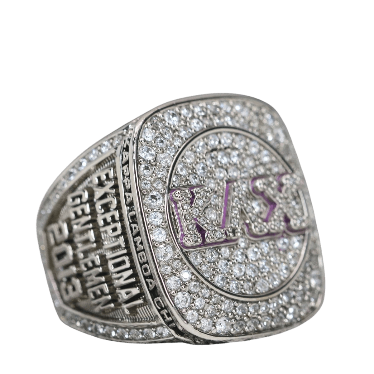 Kappa Lambda Chi Fraternity Ring (KLX) - Shine Series, Silver - fratrings