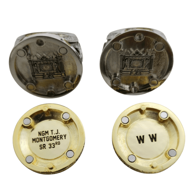 Masonic Ring NGL 1847 York Rite, 18k Dual Finish - fratrings