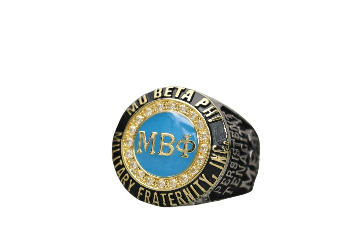 Mu Beta Phi Fraternity Ring (ΜΒΦ) - Classic Man Series, Dual Finish - fratrings
