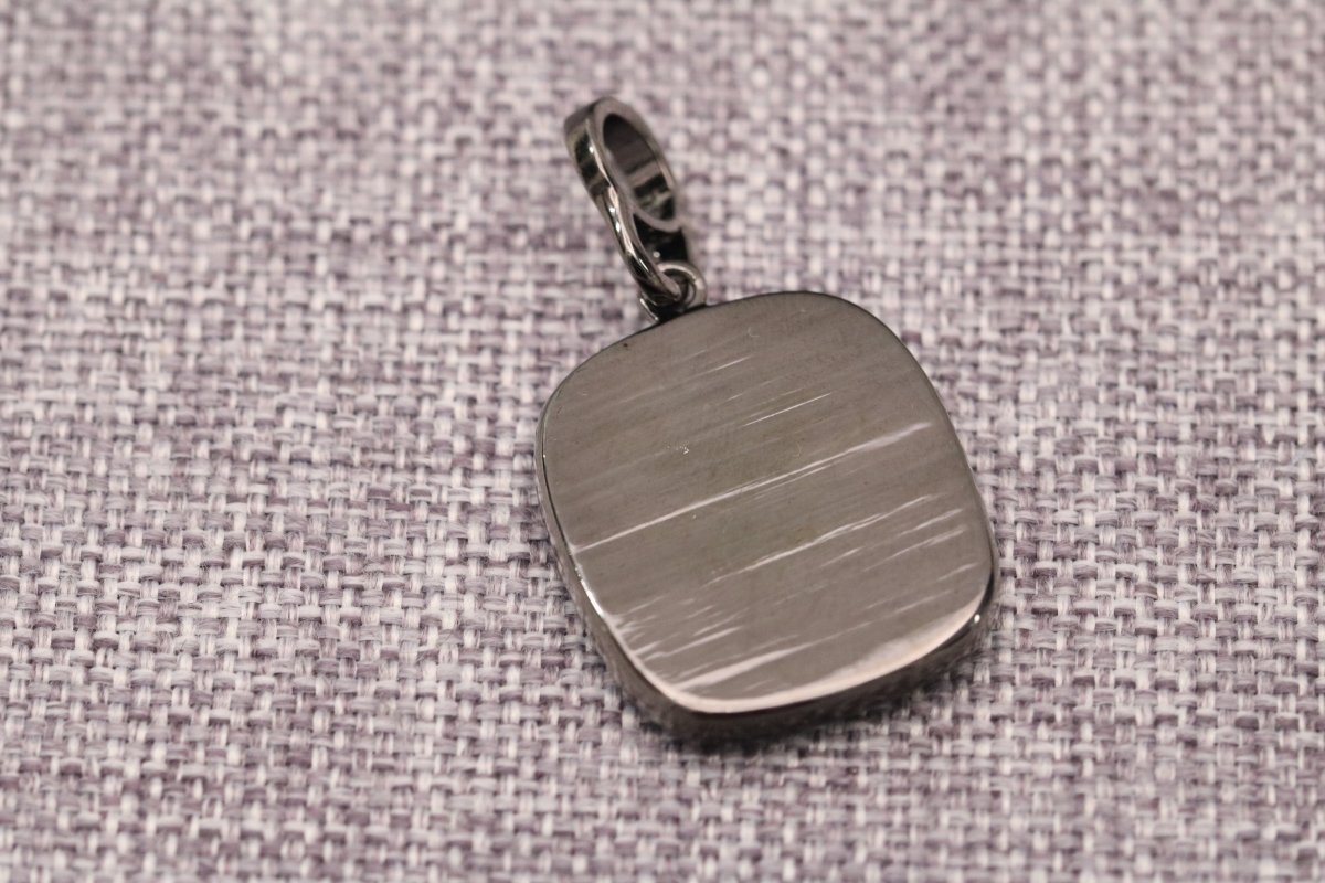 Mu Beta Phi Pendant Necklace (ΜΒΦ) - Shine Series, Black Nickel - fratrings