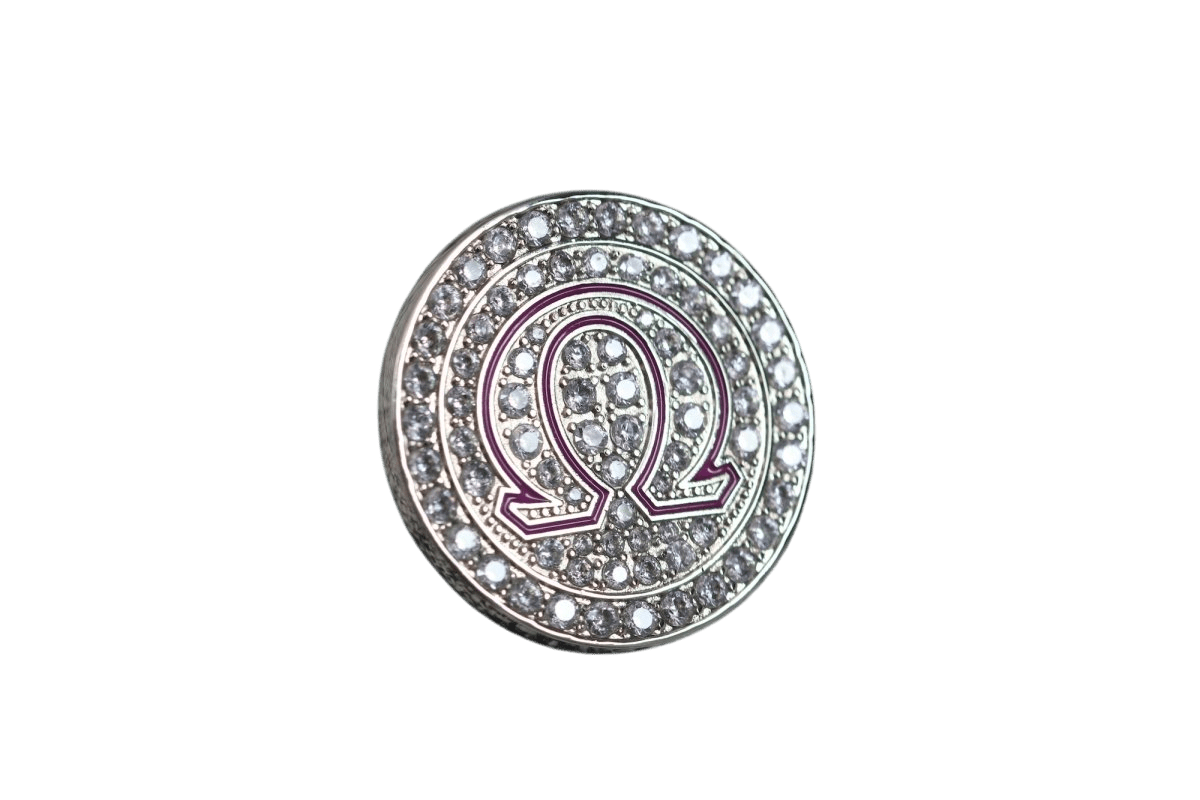 Omega Psi Phi Lapel Pin (ΩΨΦ) - PREMIUM Alumni Pin, Shine Series - fratrings