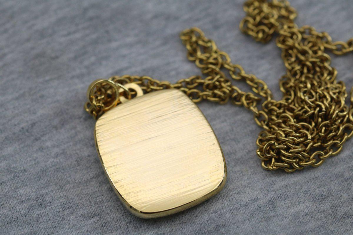 Omega Psi Phi Pendant Necklace (ΩΨΦ) - Shine Series, Gold - fratrings