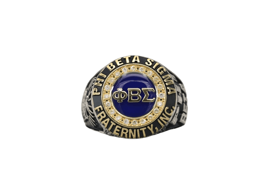 Phi Beta Sigma Fraternity Ring (ΦΒΣ) - Classic Man Series, Dual Finish - fratrings