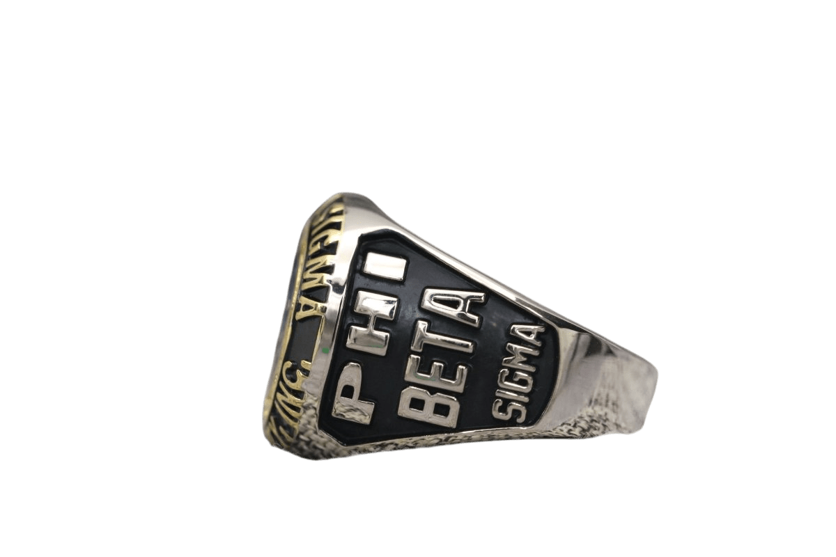 Phi Beta Sigma Fraternity Ring (ΦΒΣ) - Classic Man Series, Dual Finish - fratrings